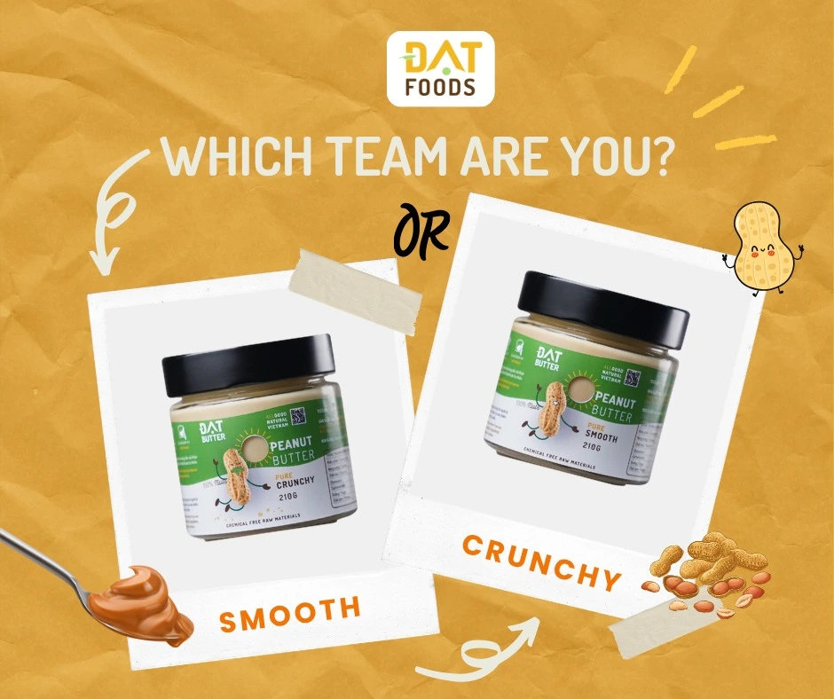 Peanut butter smooth vs crunchy